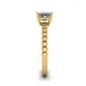 Bearded Ring with Princess Cut Diamond in 18K Yellow Gold, Image 3