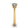 Three Diamond Ring in 18K Yellow Gold, Image 3