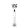 Oval Diamond with 3 Side Diamonds Ring, Image 3