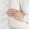Emerald Cut and Side Baguette Diamond Ring, Image 5
