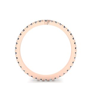 Curved Diamond Eternity Band Rose Gold - Photo 1