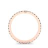 Curved Diamond Eternity Band Rose Gold, Image 2