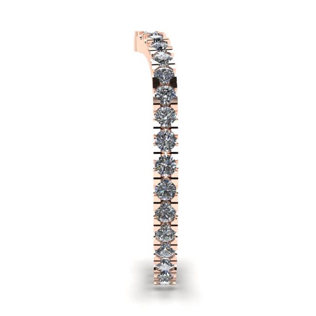 Curved Diamond Eternity Band Rose Gold - Photo 2