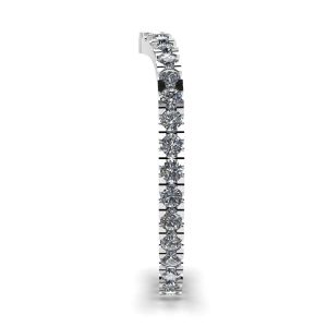 Curved Diamond Eternity Band White Gold - Photo 2