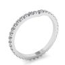 Curved Diamond Eternity Band White Gold, Image 4