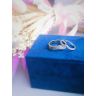 Curved Diamond Eternity Band White Gold, Image 6