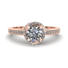 Rose Gold Ring with Diamonds