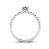 Beaded Band Pear Cut Engagement Ring, Image 2