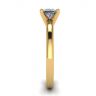 Mixed Gold Engagement ring with Princess Diamond, Image 3
