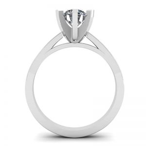 Diamond Ring in 18K White Gold for Engagement - Photo 1