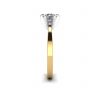 Mixed Gold Engagement ring with Diamond, Image 3
