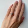 Mixed Gold Engagement ring with Diamond, Image 5