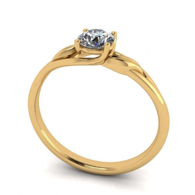 Nature Inspired Diamond Engagement Ring - Photo 1