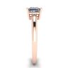 Princess Cut Simple Solittaire Ring in Rose Gold, Image 3