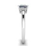 Princess Cut Simple Solitaire Ring in White Gold, Image 3