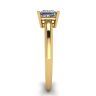 Princess Cut Simple Solittaire Ring in Yellow Gold, Image 3