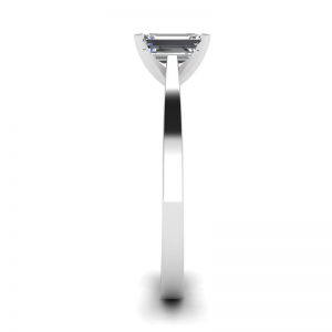 Emerald Cut Diamond Ring in Futuristic Style - Photo 2