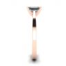Futuristic Style Emerald Cut Diamond Ring in 18K Rose Gold, Image 3