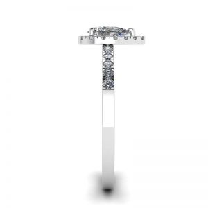 Pear Diamond Ring with Halo - Photo 2