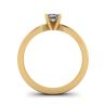 Rectangular Diamond Ring in White-Yellow Gold, Image 2
