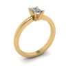 Rectangular Diamond Ring in White-Yellow Gold, Image 4