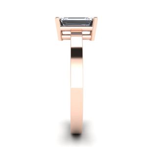 Rectangular Diamond Ring Rose Gold - Photo 2