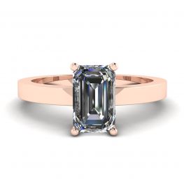 Rectangular Diamond Ring Rose Gold Rectangular Diamond Ring Rose Gold