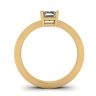 Rectangular Diamond Ring in 18K Yellow Gold, Image 2