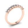 9 Square Princess Diamond Ring Rose Gold, Image 4