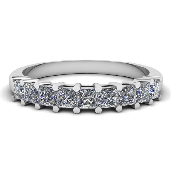 9 Square Princess Diamond Ring, Enlarge image 1