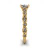 Oval Diamond Romantic Style Ring Yellow Gold, Image 3