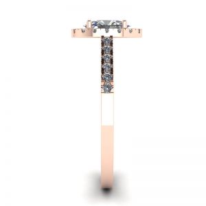 Oval Diamond Ring Rose Gold - Photo 2