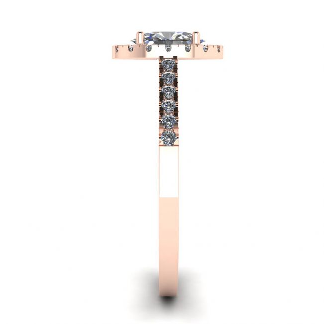 Oval Diamond Ring Rose Gold - Photo 2