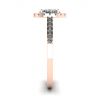 Oval Diamond Ring Rose Gold, Image 3