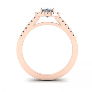 Oval Diamond Ring Rose Gold - Photo 1