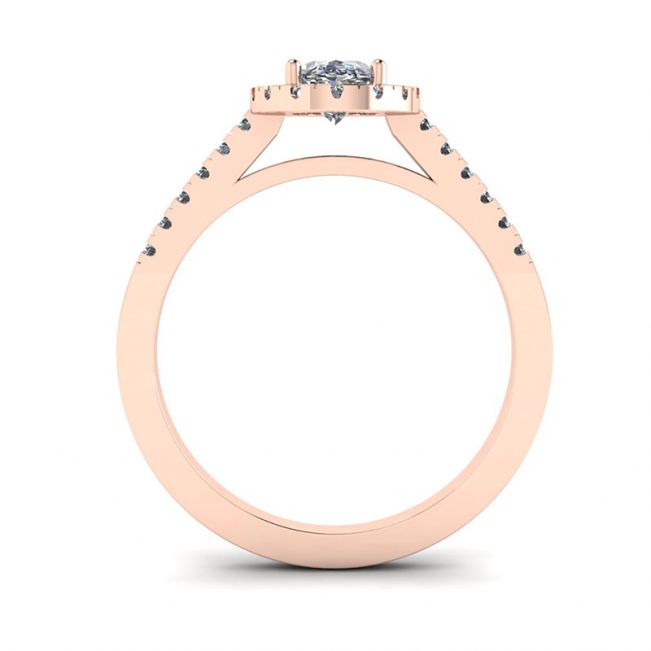 Oval Diamond Ring Rose Gold - Photo 1