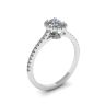 Halo Diamond Oval Cut Ring, Image 4