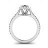 Halo Diamond Pear Cut Ring, Image 2