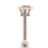 Halo Diamond Pear Cut Ring in 18K Rose Gold, Image 3