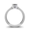 Oriental Style Princess Cut Diamond Ring, Image 2