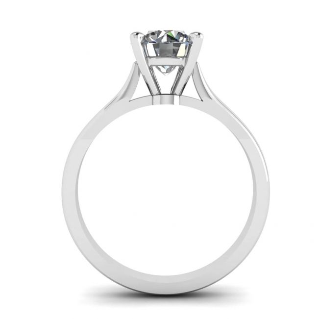 Classic Diamond Ring with One Diamond - Photo 1