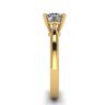 Classic Diamond Ring with One Diamond in Yellow Gold, Image 3