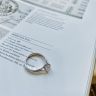 Classic Diamond Ring with One Diamond in Rose Gold, Image 5