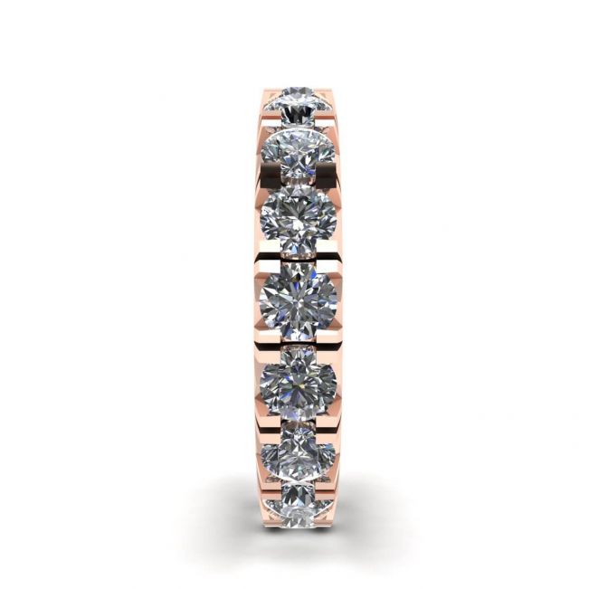 3 carat Eternity Diamond Band in 18K Rose Gold - Photo 2