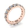 3 carat Eternity Diamond Band in 18K Rose Gold, Image 4