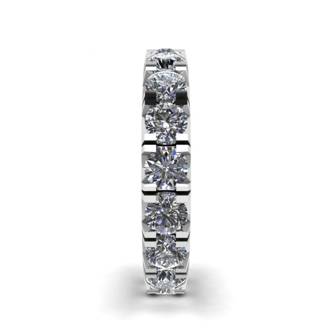 3 carat Eternity Diamond Band in 18K White Gold - Photo 2