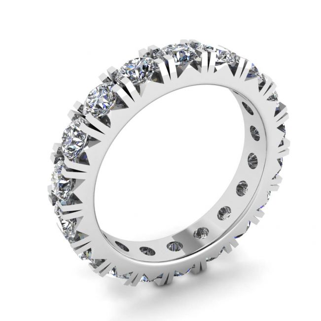 3 carat Eternity Diamond Band in 18K White Gold - Photo 3