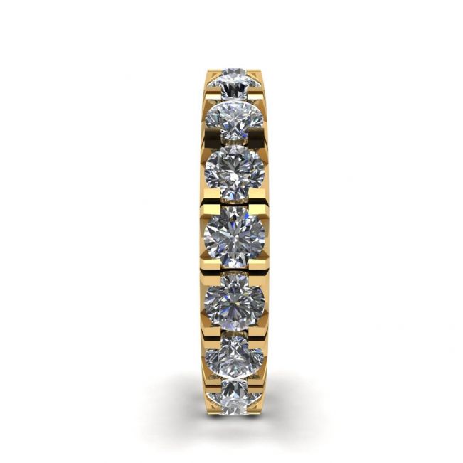 3 carat Eternity Diamond Band in 18K Yellow Gold - Photo 2