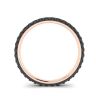Black Diamonds Pave Eternity Ring Rose Gold, Image 2