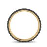 Black Diamonds Pave Eternity Ring Yellow Gold, Image 2